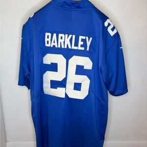 Blue NFL Giants Jersey with Barkley Number 26